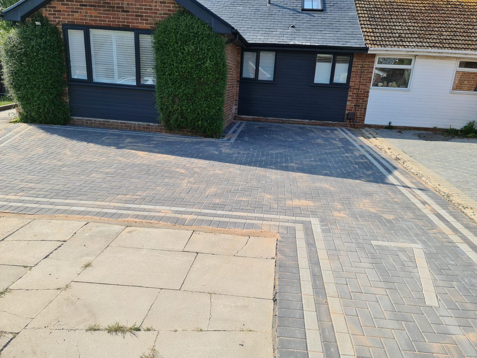 A block paved driveway by Jackson Landscaping