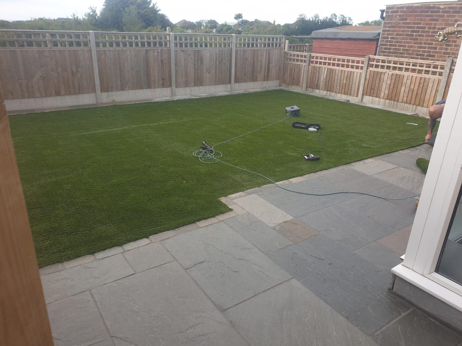 Artificial lawn by Jackson Landscaping